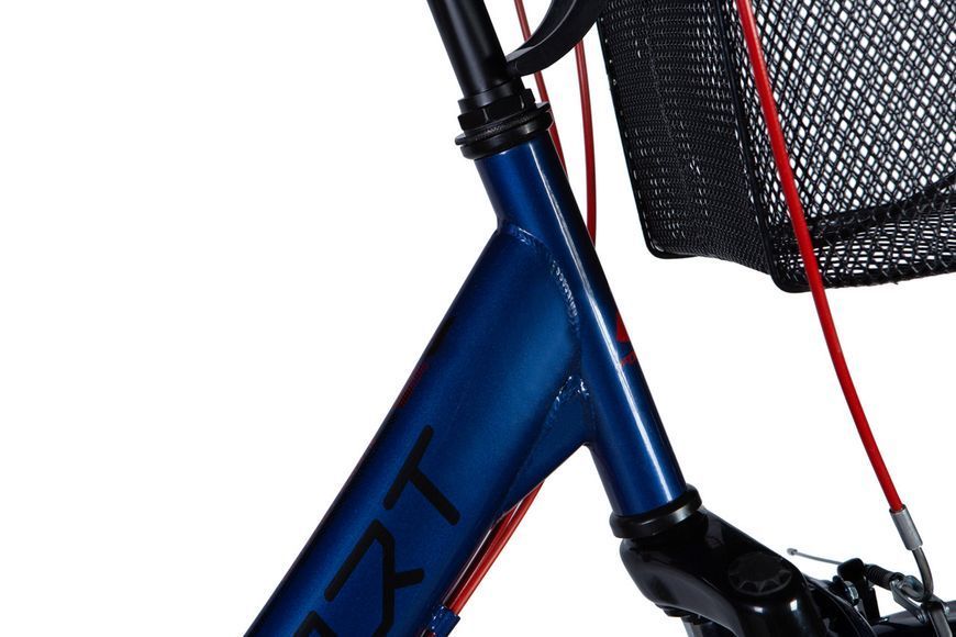 Велосипед сталь 24 Formula SMART FRW AM Vbr трещотка рама-15" синий с багажником задн St с корзиной St с VT_OPS-FR-24-410 фото