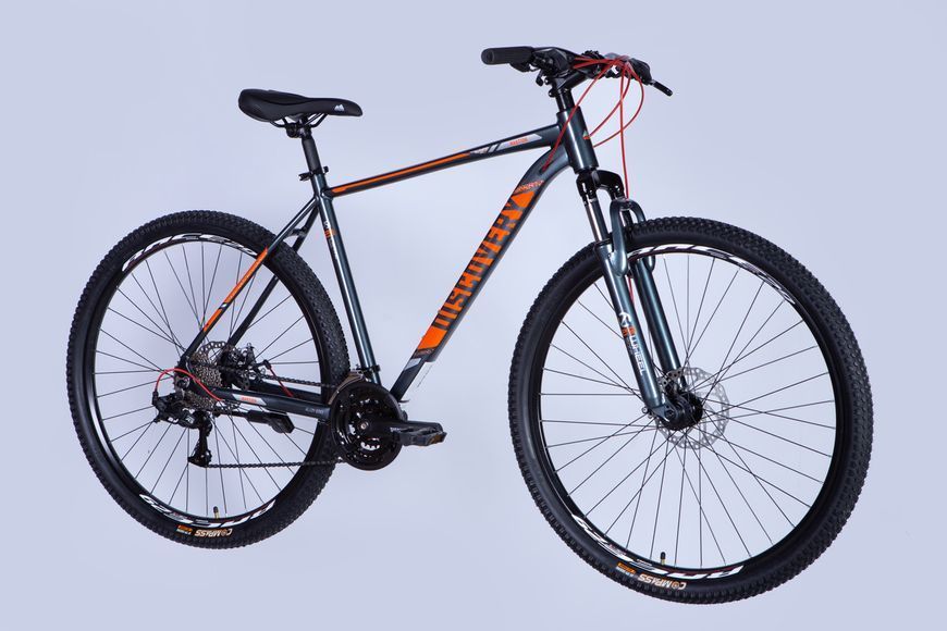 Велосипед AL 29" Discovery BASTION DD CS рама-21" сіро-помаранчевий 2025 VT_OPS-DIS-29-208 фото
