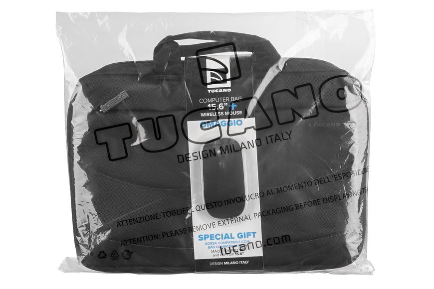Сумка Tucano Idea 15.6" чорна + бездротова миша RC_BU-BIDEA-WM фото