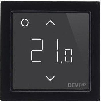 Терморегулятор DEVI DEVIreg Smart (+ 5 + 45С), Wi-Fi, 85 х 85мм, макс. 16A, чорний RC_140F1143 фото