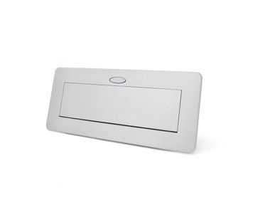 Розетка підлогова висувна із заземленням Voltronic J29L, дві розетки + 2*USB + 2* RJ45, Input: AC 100-250V 16A, колір - срібло U_21888 фото