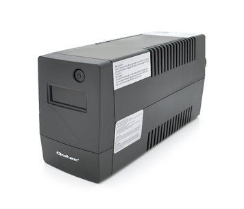 ДБЖ Qoltec QLT1000 (600W) LED, AVR, RJ45, 3st, 2xSCHUKO socket, 1x12V9Ah, metal Case Q2 U_29599 фото