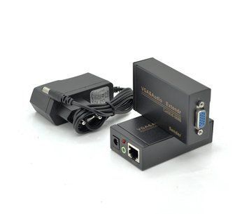 Активный удлинитель VGA сигнала до 100m по витой паре Cat5e/6e 1080P Black U_16068 фото