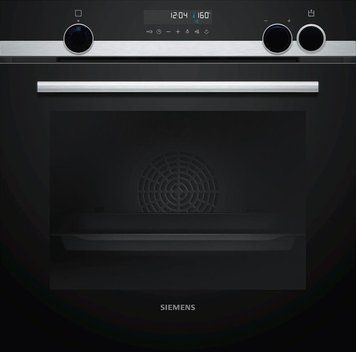 Духовой шкаф Siemens электрический, 66л, A, пар, дисплей, конвекция, черный RC_HR538ABS1 фото