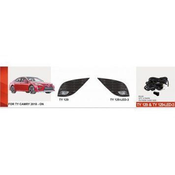 Фары доп.модель Toyota Camry 70 2018-20/U.S TYPE/TY-129L/LED-12V6W/эл.проводка (TY-129LED-3) OL_49141 фото