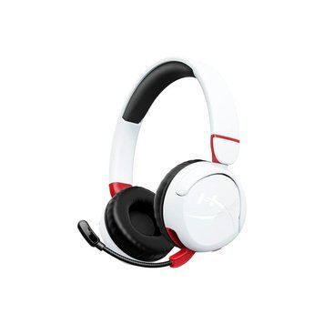 Гарнитура игровая Cloud Mini, mini-jack/BT, 1.2м, белый-красный HyperX RC_7G8F2AA фото