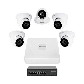 Комплект відеоспостереження на 5 камер GV-IP-K-W82/05 5MP LP_29480 фото