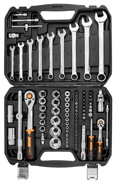 Набор инструментов Neo Tools, 82шт, 1/2" 1/4" CrV, eco кейс RC_10-058 фото