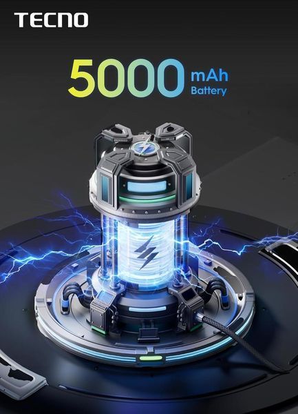 Смартфон Spark Go 1 (KL4) 6.67" 3/128ГБ, 2SIM, 5000мАч, Glittery White TECNO RC_4894947037849 фото