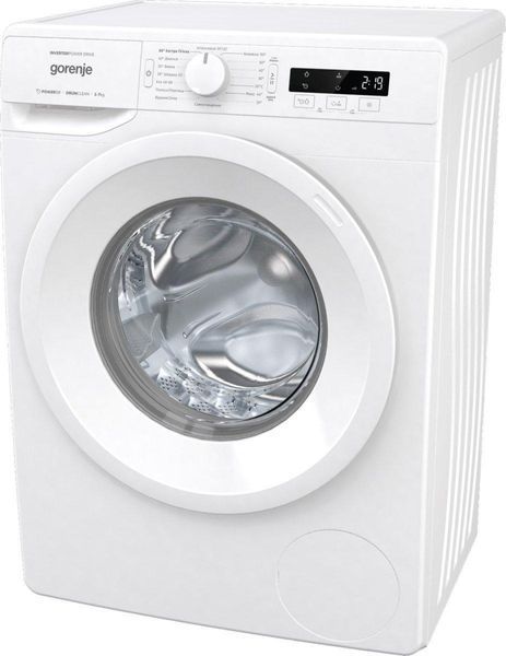 Пральна машина Gorenje фронтальна, 8кг, 1200, A+++, 55см, дисплей, пара, інвертор, білий RC_WNPI82BS фото