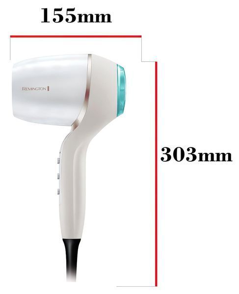 Фен HYDRAluxe PRO, 2200Вт, режимов-3, дифузор, иониз-я, хол. обдув, белый Remington RC_EC9001 фото