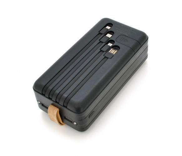 Повербанк Bix-50000mAh, Input:MicroUSB+Type-C, Output:4USB/Type-C/MicroUSB/Lightning, QC22.5W/PD20W, Black U_29251 фото