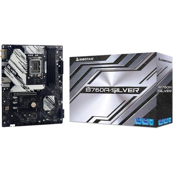 Материнская плата Biostar B760A SILVER s1700 B760 4xDDR5 M.2 HDMI DP ATX RC_B760A-SILVER фото