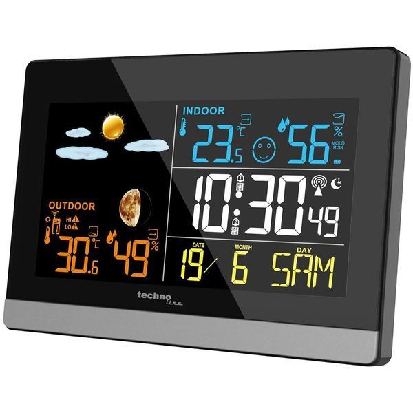 Метеостанція Technoline WS6455 Black/Silver (WS6455) (без акумулятора та зарядного пристрою) DS_DAS302456 фото