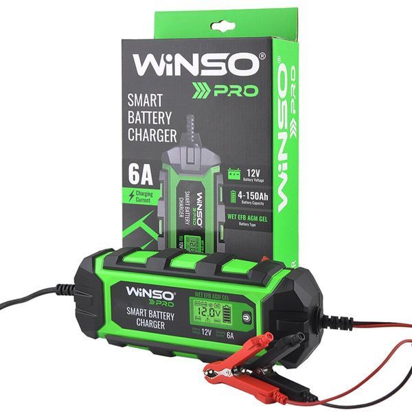 Зарядний пристрій АКБ Winso Pro 12V, 6A LCD LI_139510 фото