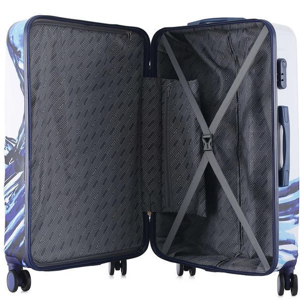 Валіза Semi Line 28" (L) White/Blue Print (T5653-3) DS_DAS302331 фото