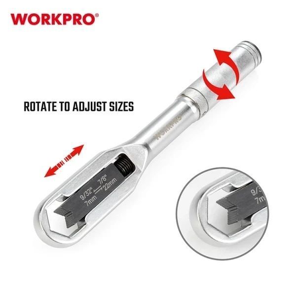 Універсальний розвідний ключ WORKPRO 7-22 мм PRO WP272015 DC_409943 фото