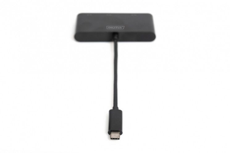Адаптер Digitus USB-C - HDMI+DP+VGA, M/F, 0.11 m RC_DA-70859 фото