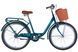 Велосипед ST 26" Dorozhnik LUX Velosteel рама-17" смарагдовий (матовий) з багажником задн St з корзиною Pl з крилом St 2024 VT_OPS-D-26-238 фото 1