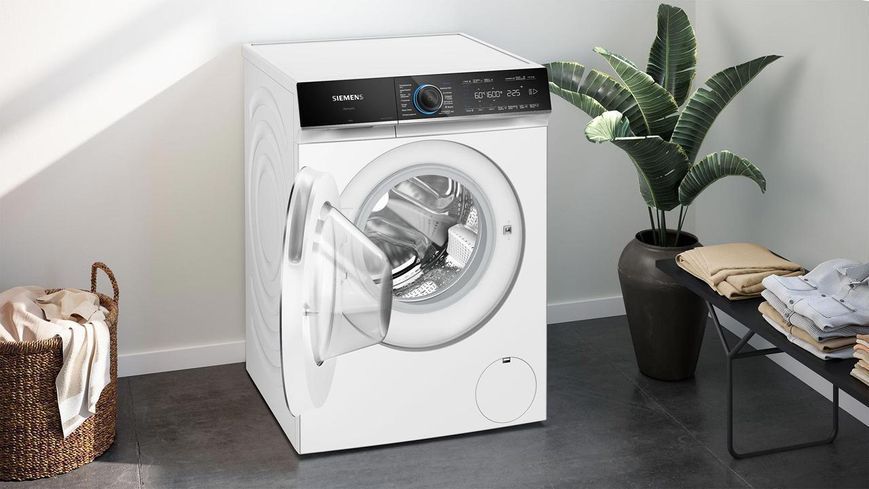 Стиральная машина Siemens передняя, 10кг, 1600, A+++, 60см, дисплей, Home Connect, I-Dos, белый RC_WG56B2A0UA фото