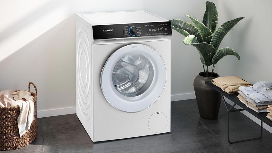 Стиральная машина Siemens передняя, 10кг, 1600, A+++, 60см, дисплей, Home Connect, I-Dos, белый RC_WG56B2A0UA фото
