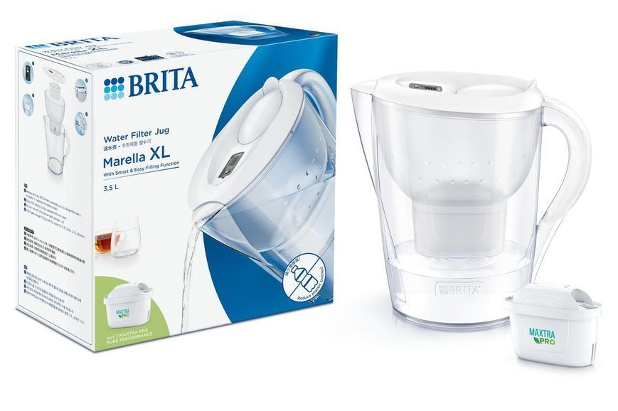 Фильтр-кувшин Brita Marella XL Memo MXPro 3.5л (2л очищенной воды) белый RC_1052778 фото
