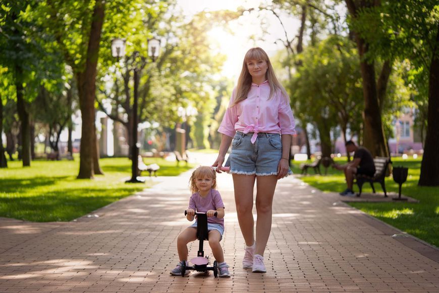 Самокат Miqilong Alamo розовый RC_ALAMO-125-PINK фото