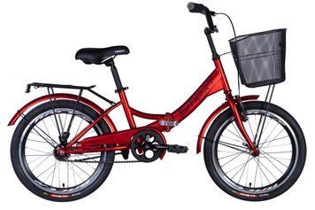 Велосипед сталь 20 Formula SMART Vbr рама-13" оранжевый с багажником задн. St с корзиной Pl с крылом St 2024 VT_OPS-FR-20-096 фото