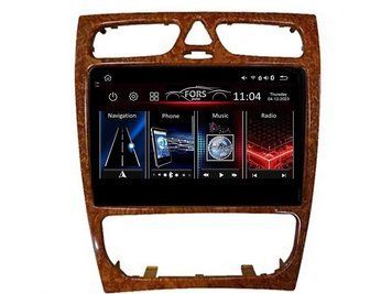 Штатная автомагнитола FORS.auto FS 4 PRO для Mercedes-Benz C-Class W203/CLK-Class W209 (4+64Gb, 9", wooden) FA_FS-4366 фото