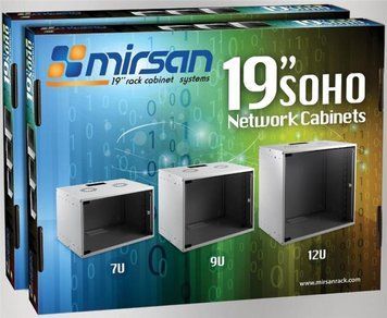 Шафа MIRSAN 19", 7U, SOHO, 535x300 мм, сірий RC_MR.SOH07U30DE.02 фото