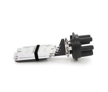 Муфта оптична Merlion ML-OP-F106H-144C, герметична, 5 вводів, до 6 касет, до 144 зварок, матеріал PP U_31917 фото
