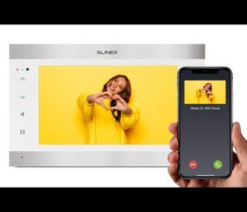 Видеодомофон Wi-Fi Slinex SL-10N Cloud (silver + white), AHD, 10 U_36566 фото
