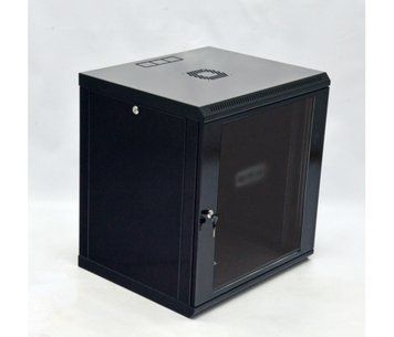 Шафа Voltronic 18U, 600x600x907мм (Ш*Г*В), економ, акрилове скло, чорна U_04832 фото