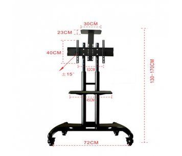 Кронштейн для TV PiPo PP-AVA 1500, 32"-46"-65", до 45кг, кут нахилу &plusmn;15&deg;, Чорний U_00569 фото
