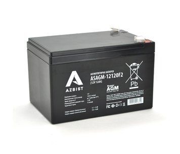 Акумулятор AZBIST Super AGM ASAGM-12120F2, Black Case, 12V 12.0Ah (151х98х 95 (101) ) Q6/192 U_02360 фото