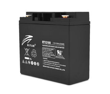 Акумуляторна батарея AGM RITAR RT12180B 12V 18Ah (181х77х167) U_9842 фото