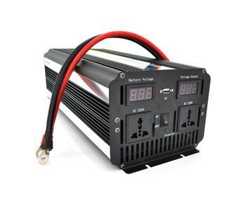 Інвертор напруги Voltronic Wm-9000 (5400Вт), 12/220 з апроксимованою синусоїдою, 2 універсальні розетки + USB, клем U_27118 фото