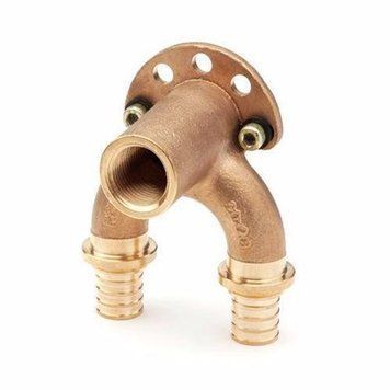 Уголок настенный Rehau Rautitan RX+, 16-16-1/2", проходной, внутр. резьба, бронза RC_456403001 фото