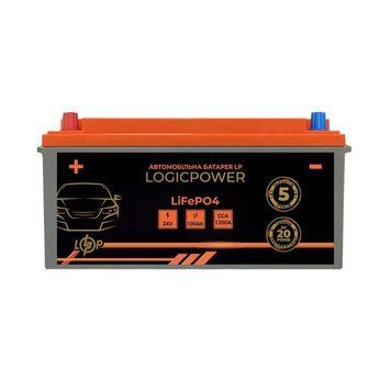 Автомобильный литиевый аккумулятор LogicPower LP LiFePO4 24V - 100 Ah (+ слева) BMS 1200А LP_24772 фото