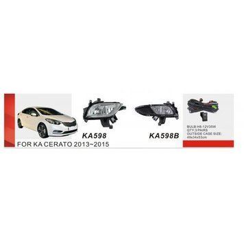 Фары доп.модель KIA Cerato/2012-15/KA-598B/H8-12V35Wэл.проводка (KA-598B) OL_49095 фото