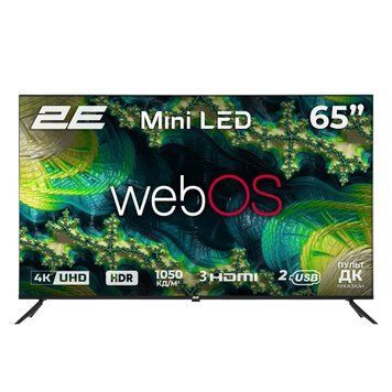 2E Телевизор 65" MiniLED 4K 60Hz Smart WebOS Black RC_2E-65A88H фото