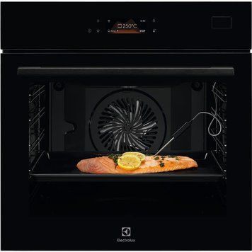 Electrolux Духова шафа електрична, 70л, А++, пар, дисплей, конвекція, ф-ція пароварки, телескопічні RC_EOB8S39WZ фото