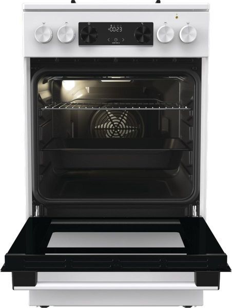Плита Gorenje комбинированная, 62л, 50x60см, дисплей, IconLed, эмалированный, белый RC_GK5C60WJ фото