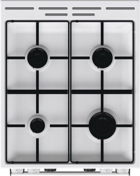 Плита Gorenje комбинированная, 62л, 50x60см, дисплей, IconLed, эмалированный, белый RC_GK5C60WJ фото