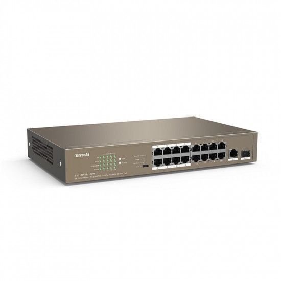 Коммутатор Tenda TEF1118P-16-150W RC_TEF1118P-16-150W фото