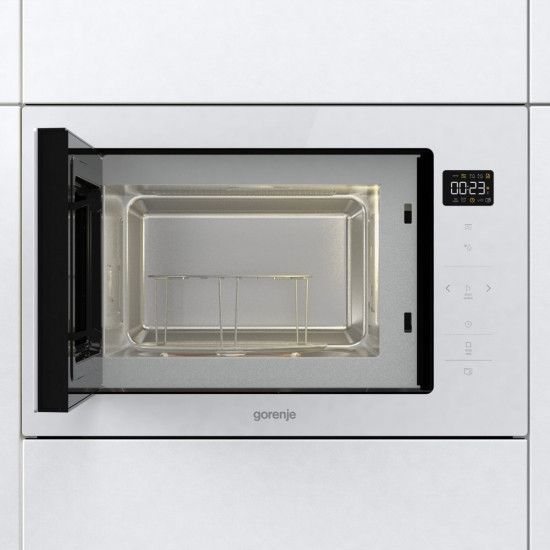 Микроволновая печь Gorenje BM251SG2WG встраиваемая, 25л, электр. управл., 900Вт, гриль, дисплей, приготовление RC_BM251SG2WG фото