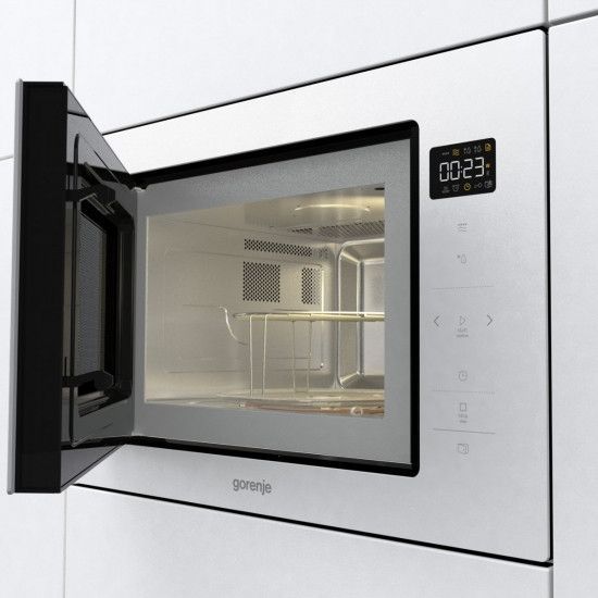 Микроволновая печь Gorenje BM251SG2WG встраиваемая, 25л, электр. управл., 900Вт, гриль, дисплей, приготовление RC_BM251SG2WG фото
