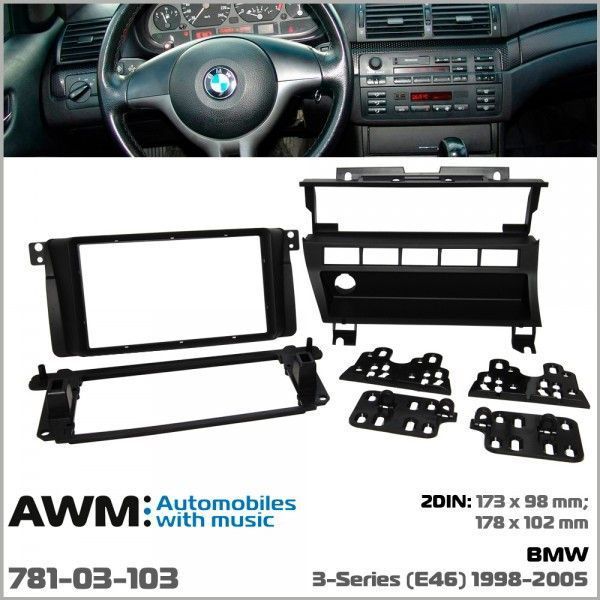 Перехідна рамка AWM 781-03-103 для BMW 3 Series (E46) 1998-2005 AV_781-03-103 фото