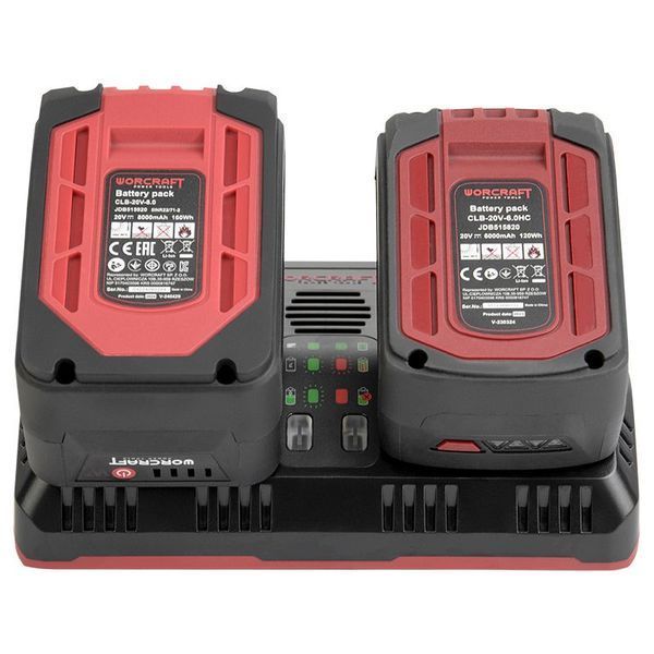 Швидкий зарядний пристрій подвійний WORCRAFT CLC-20V-4.5D WM_13270 фото