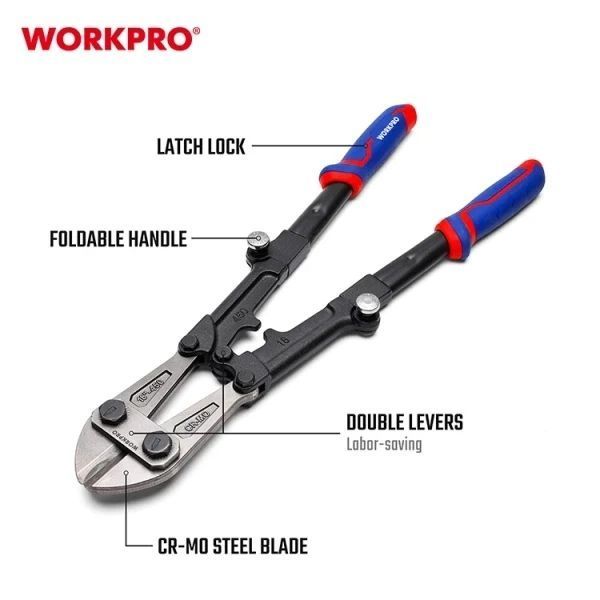 Болторіз WORKPRO 600 мм складаний CR-MO PRO WP216009 DC_408784 фото